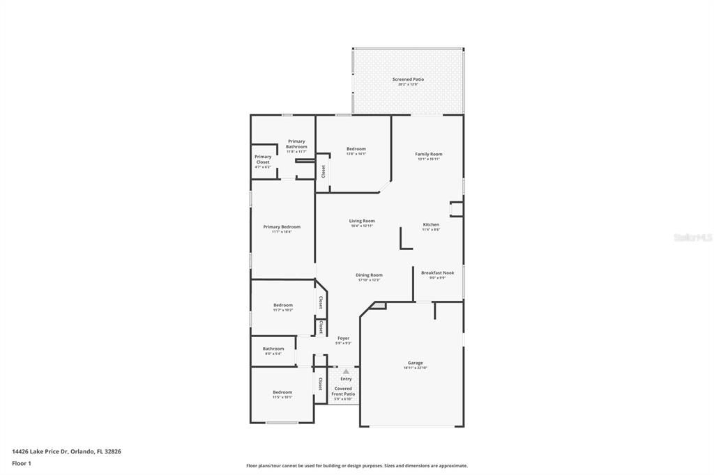 На продажу: $457,000 (4 спален, 2 ванн, 1842 Квадратных фут)