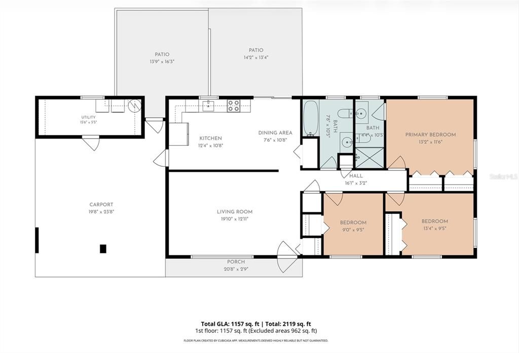 For Rent: $2,300 (3 beds, 2 baths, 1316 Square Feet)