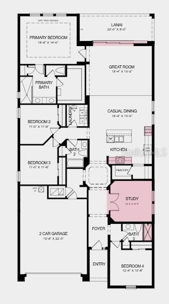 合同活跃: $574,499 (4 贝兹, 3 浴室, 2394 平方英尺)