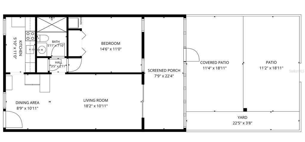 For Sale: $95,000 (1 beds, 1 baths, 648 Square Feet)