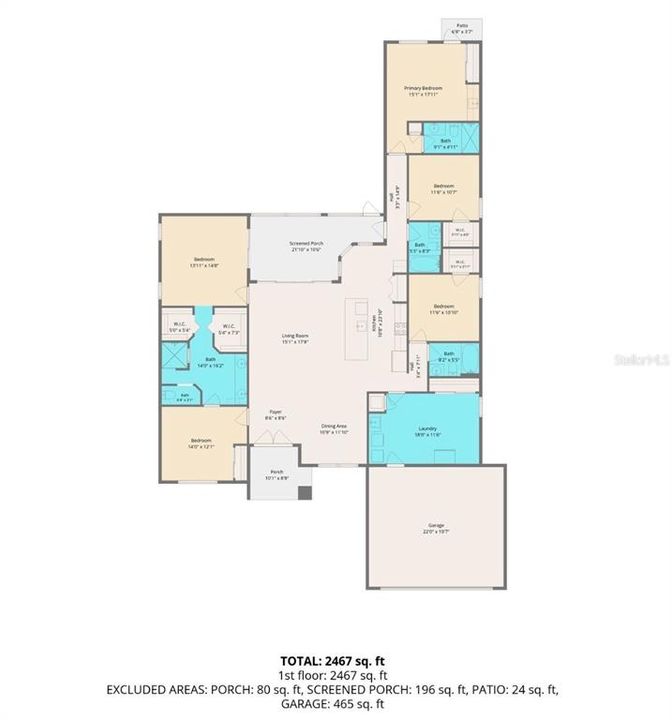 For Sale: $449,900 (5 beds, 4 baths, 2414 Square Feet)
