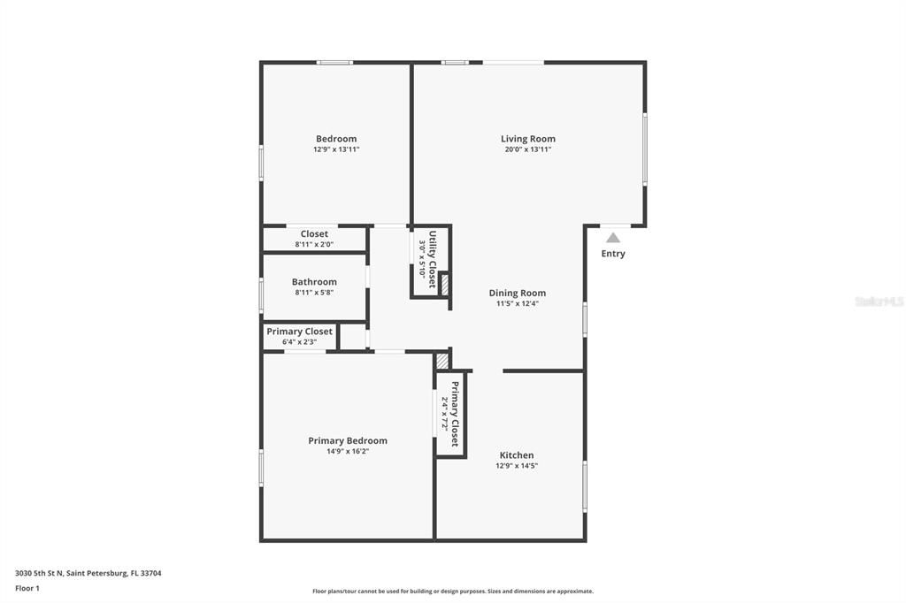 For Rent: $2,995 (2 beds, 1 baths, 1154 Square Feet)