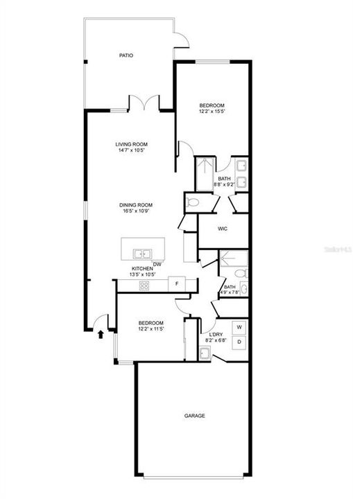 En Venta: $345,000 (2 camas, 2 baños, 1437 Pies cuadrados)
