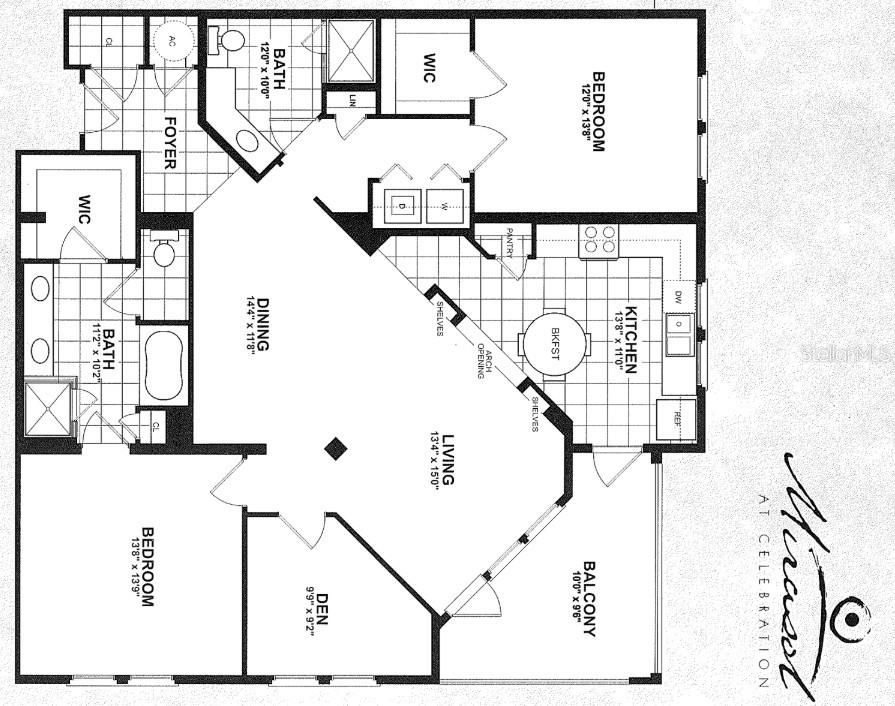 На продажу: $554,500 (2 спален, 2 ванн, 1529 Квадратных фут)