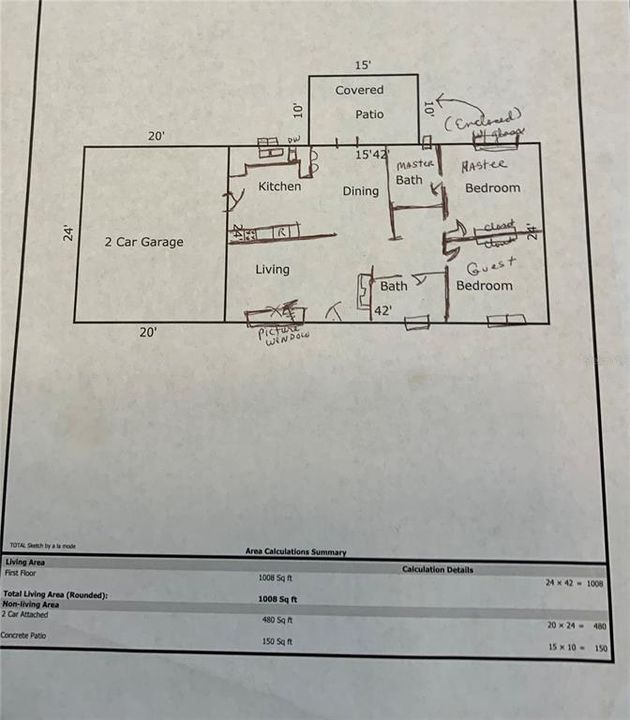 На продажу: $244,000 (2 спален, 2 ванн, 1008 Квадратных фут)