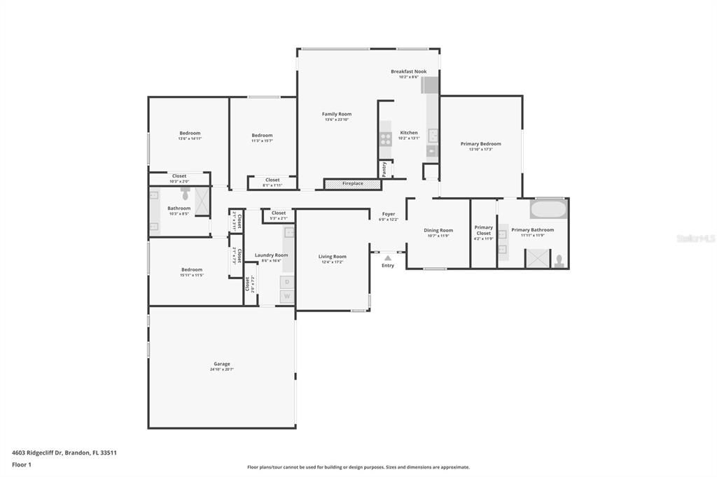 На продажу: $512,900 (4 спален, 2 ванн, 2613 Квадратных фут)