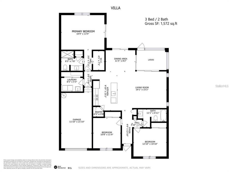 В аренду: $2,399 (3 спален, 2 ванн, 1440 Квадратных фут)