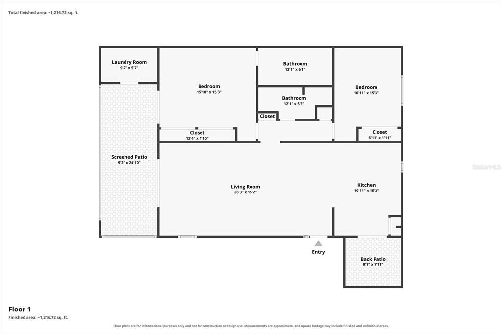 For Sale: $175,000 (2 beds, 2 baths, 1280 Square Feet)