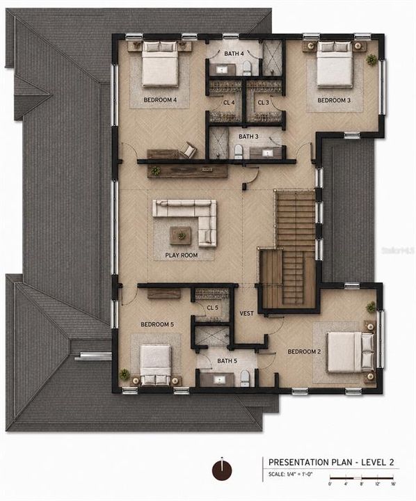For Sale: $3,890,000 (6 beds, 5 baths, 4677 Square Feet)