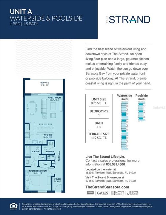 For Rent: $2,500 (1 beds, 1 baths, 896 Square Feet)
