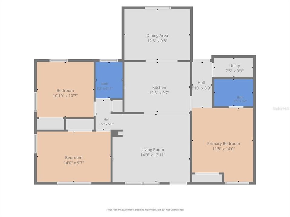 For Sale: $280,000 (3 beds, 2 baths, 1396 Square Feet)