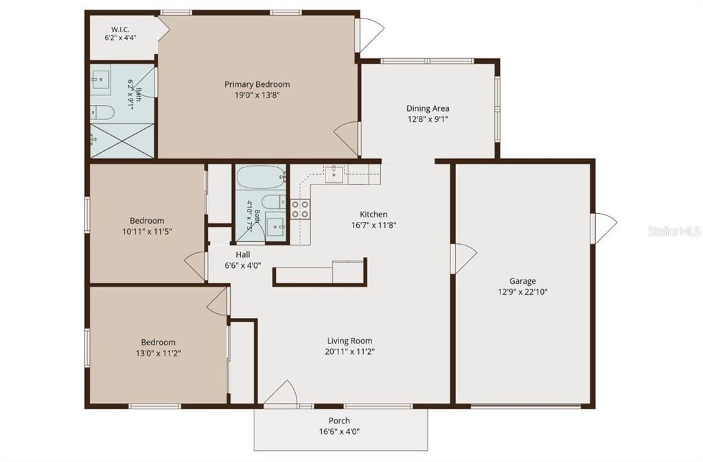 For Sale: $309,000 (3 beds, 2 baths, 1330 Square Feet)