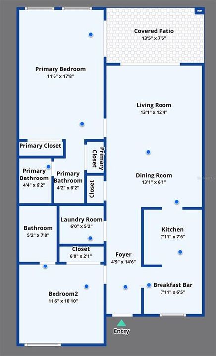 For Rent: $2,000 (2 beds, 2 baths, 1108 Square Feet)