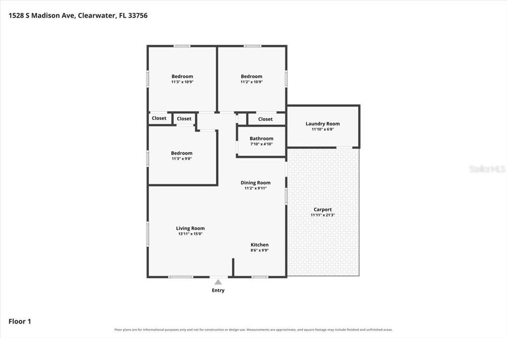 En Venta: $295,000 (3 camas, 1 baños, 960 Pies cuadrados)