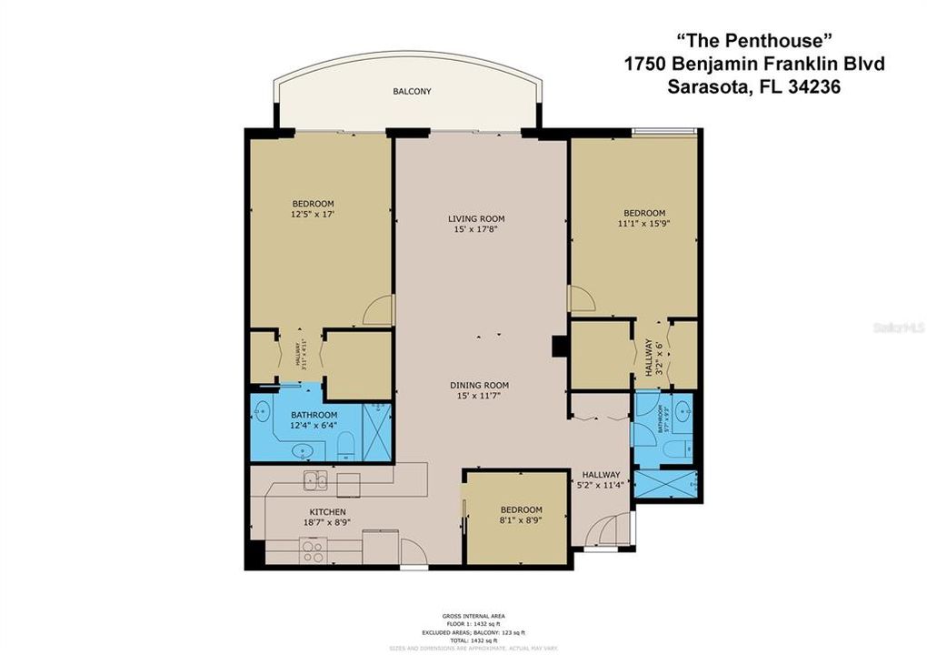 For Rent: $12,000 (2 beds, 2 baths, 1364 Square Feet)