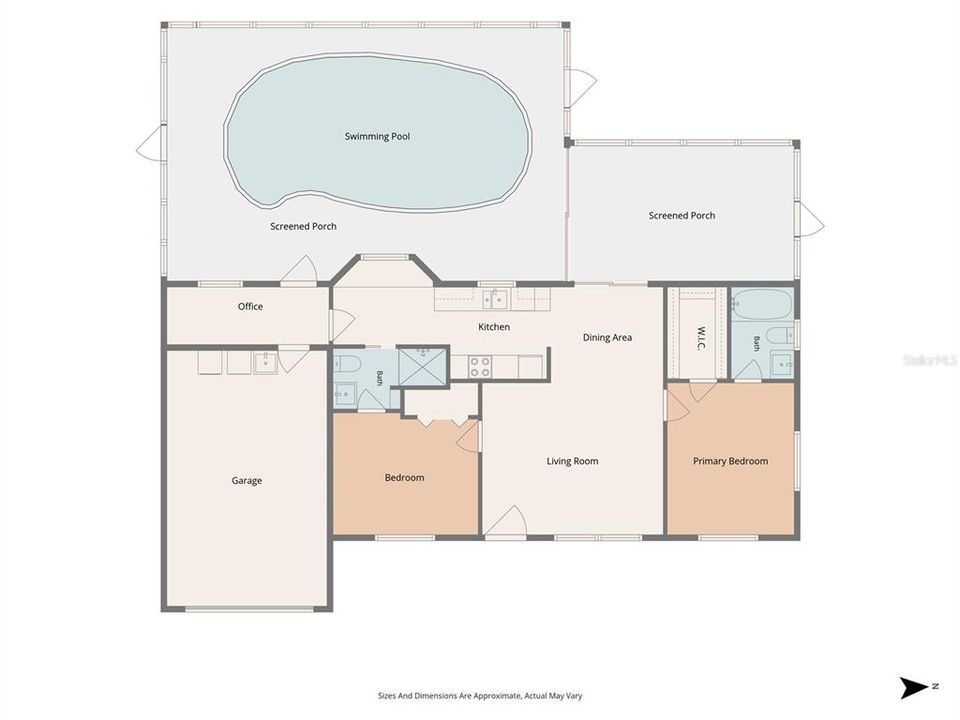 На продажу: $349,900 (2 спален, 2 ванн, 967 Квадратных фут)