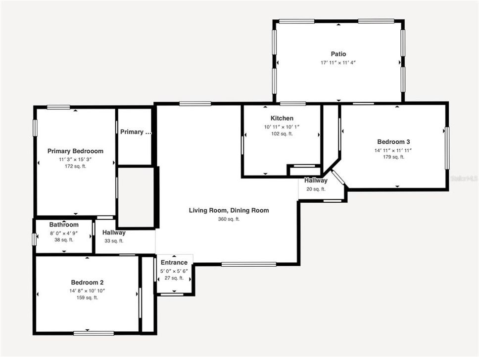 For Sale: $300,000 (3 beds, 2 baths, 1352 Square Feet)