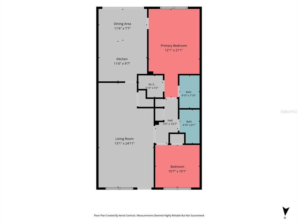 На продажу: $125,000 (2 спален, 2 ванн, 1035 Квадратных фут)