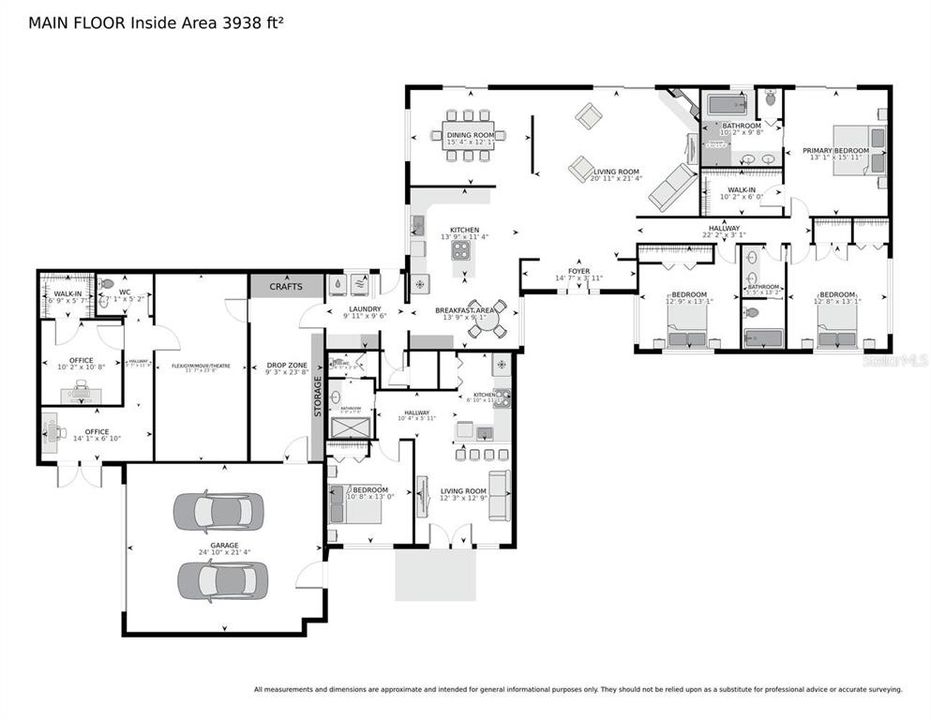 For Sale: $725,000 (4 beds, 3 baths, 3938 Square Feet)