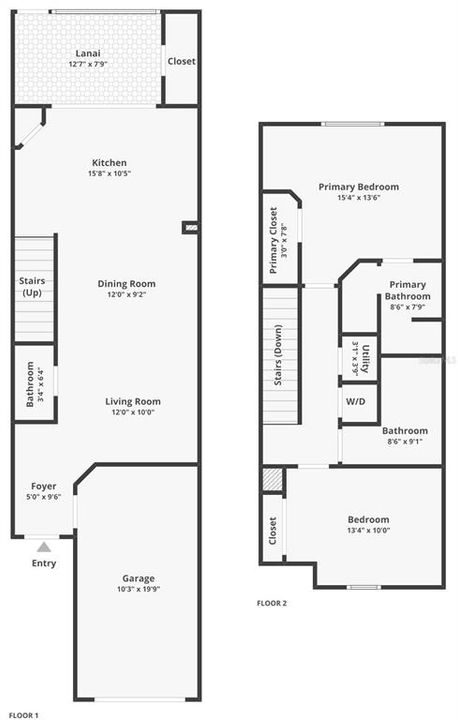 For Sale: $225,000 (2 beds, 2 baths, 1268 Square Feet)