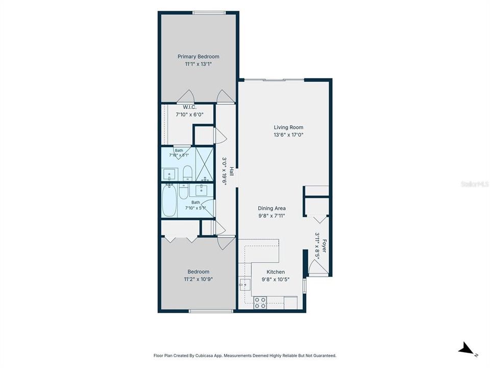For Sale: $450,000 (2 beds, 2 baths, 991 Square Feet)