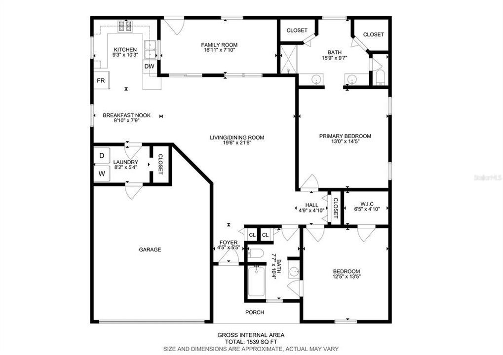 На продажу: $214,900 (2 спален, 2 ванн, 1520 Квадратных фут)