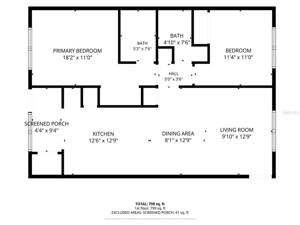 For Sale: $120,000 (2 beds, 1 baths, 835 Square Feet)