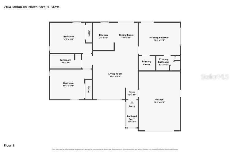 For Sale: $258,999 (3 beds, 2 baths, 1108 Square Feet)