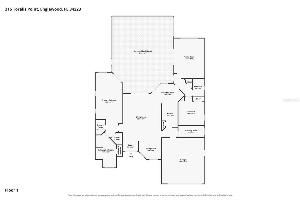 Activo con contrato: $450,000 (3 camas, 2 baños, 2040 Pies cuadrados)