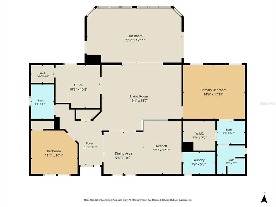 На продажу: $349,900 (3 спален, 2 ванн, 1676 Квадратных фут)