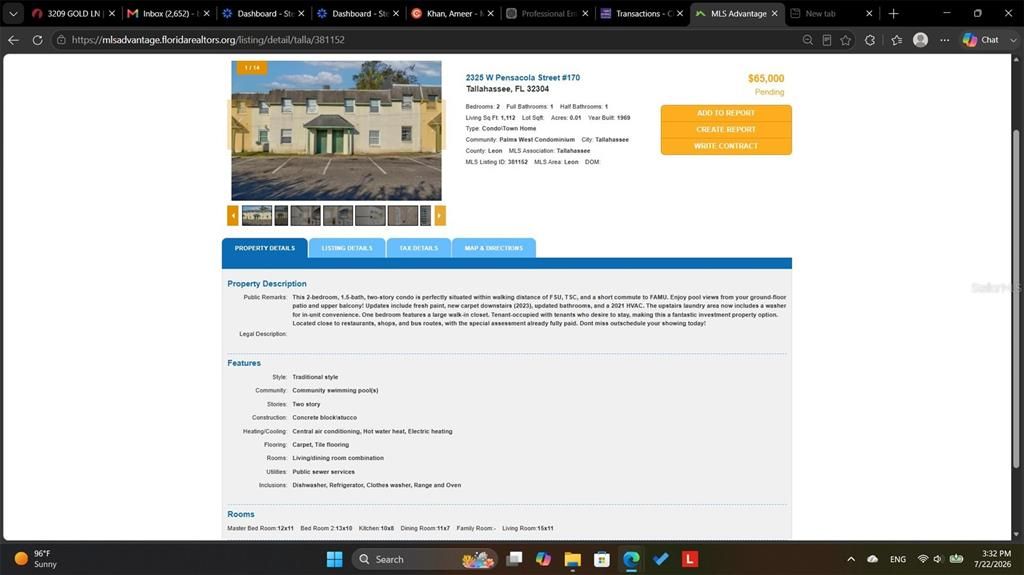 Recently Sold: $58,000 (2 beds, 1 baths, 1112 Square Feet)