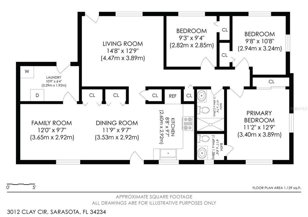 For Sale: $320,000 (3 beds, 1 baths, 1135 Square Feet)