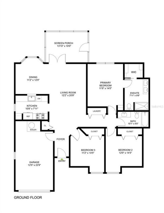 En Venta: $347,500 (3 camas, 2 baños, 1291 Pies cuadrados)