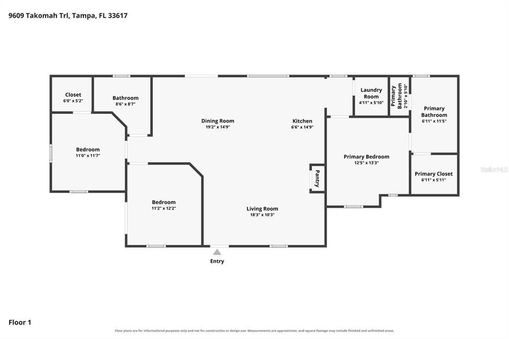 На продажу: $365,000 (3 спален, 2 ванн, 1446 Квадратных фут)