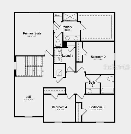 На продажу: $415,000 (4 спален, 2 ванн, 2514 Квадратных фут)