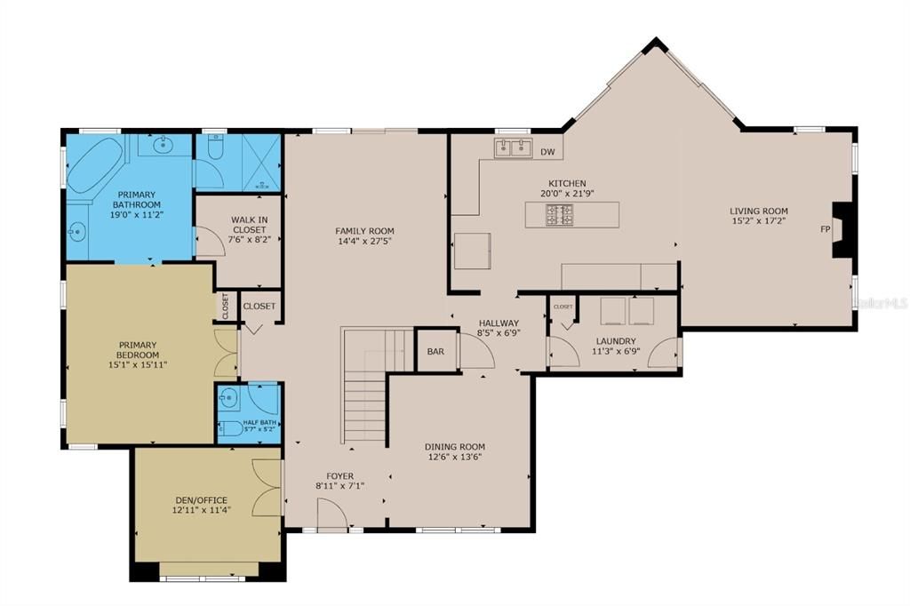 En Venta: $1,050,000 (3 camas, 2 baños, 2970 Pies cuadrados)
