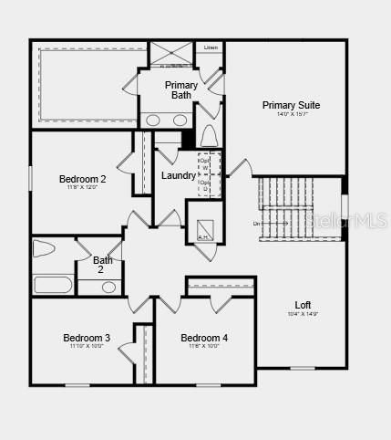 На продажу: $425,000 (4 спален, 2 ванн, 2514 Квадратных фут)