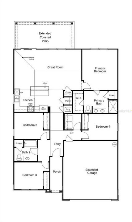 На продажу: $373,990 (4 спален, 2 ванн, 1707 Квадратных фут)