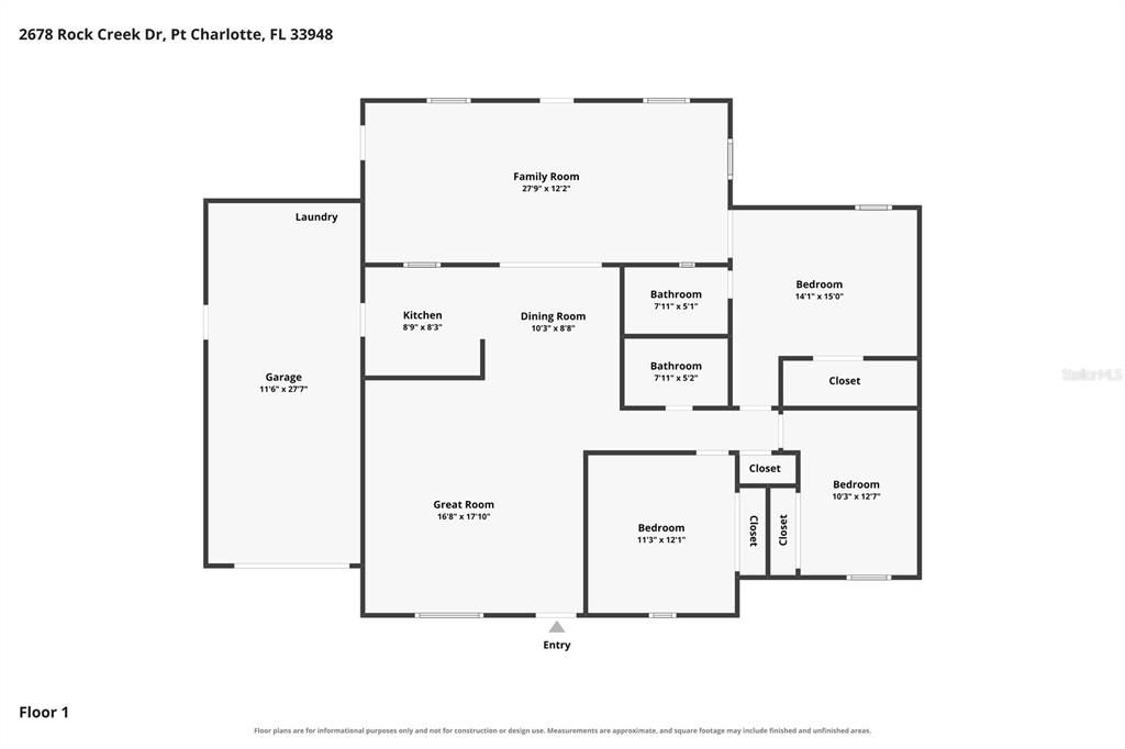 En Venta: $170,000 (3 camas, 2 baños, 1580 Pies cuadrados)