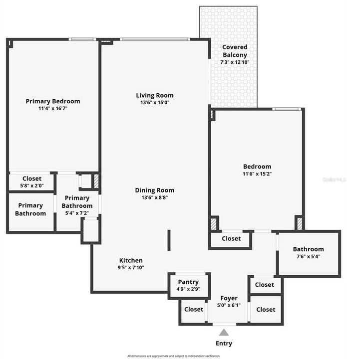 For Rent: $2,300 (2 beds, 2 baths, 1058 Square Feet)