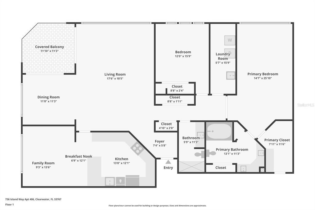 For Sale: $845,000 (2 beds, 2 baths, 1930 Square Feet)