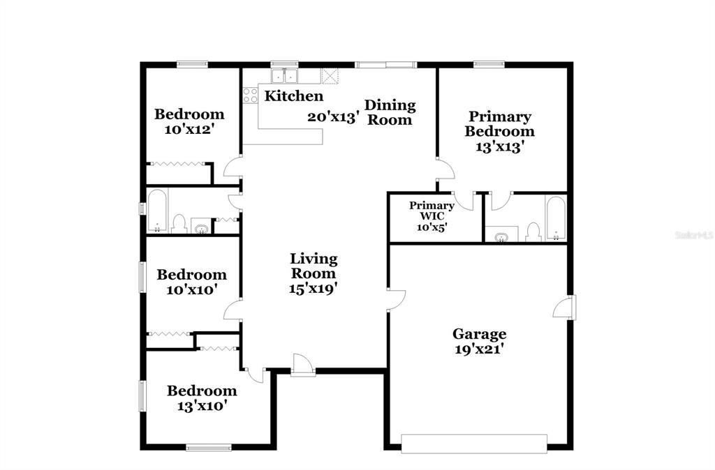 For Rent: $1,790 (4 beds, 2 baths, 1398 Square Feet)
