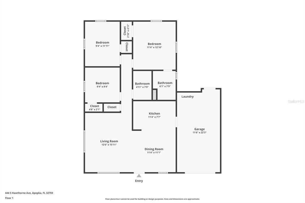 For Sale: $289,000 (3 beds, 2 baths, 1092 Square Feet)