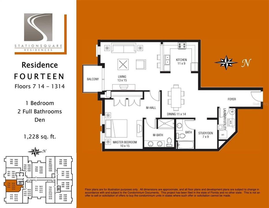 For Sale: $425,000 (1 beds, 2 baths, 1228 Square Feet)