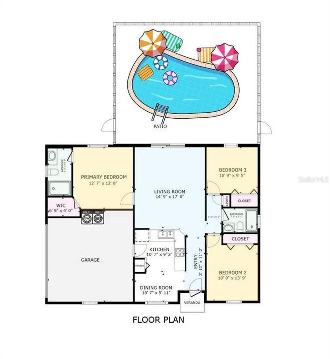 For Sale: $300,000 (3 beds, 2 baths, 1154 Square Feet)