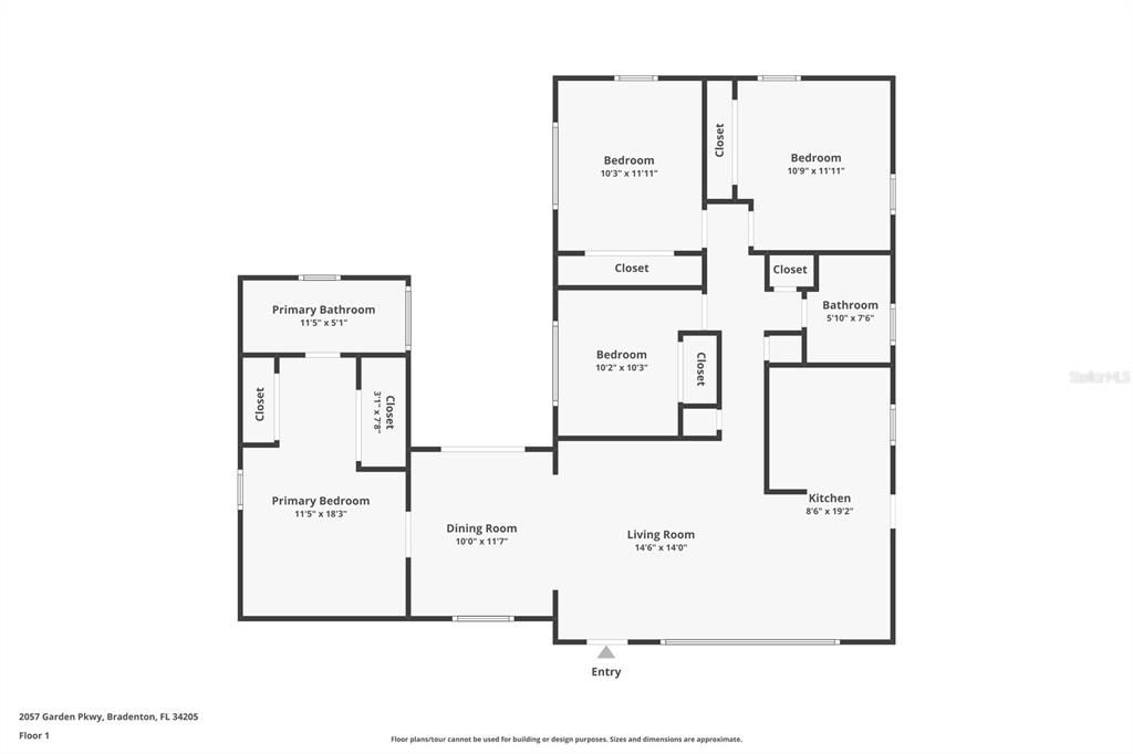 На продажу: $375,000 (4 спален, 2 ванн, 1420 Квадратных фут)