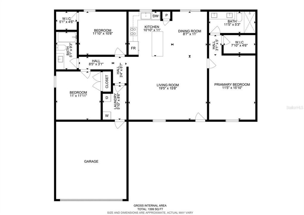 For Sale: $319,900 (3 beds, 2 baths, 1439 Square Feet)