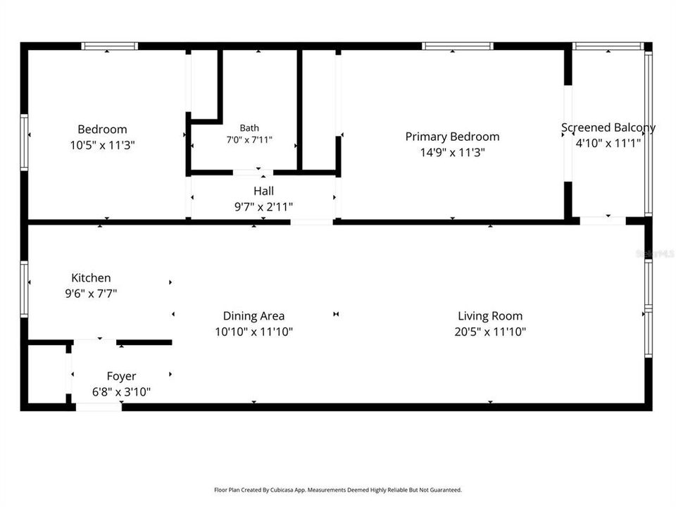 На продажу: $150,000 (2 спален, 1 ванн, 980 Квадратных фут)