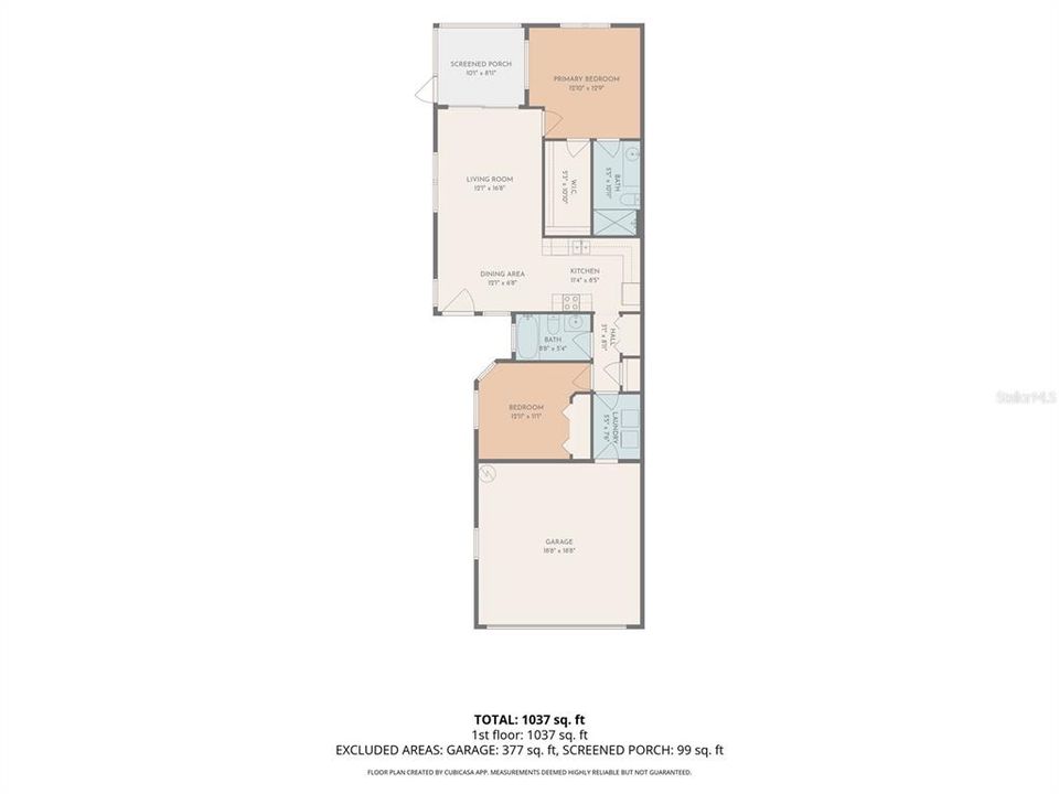 На продажу: $278,000 (2 спален, 2 ванн, 1076 Квадратных фут)