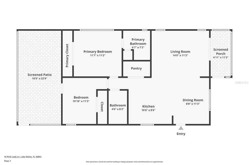 For Sale: $165,000 (2 beds, 2 baths, 864 Square Feet)